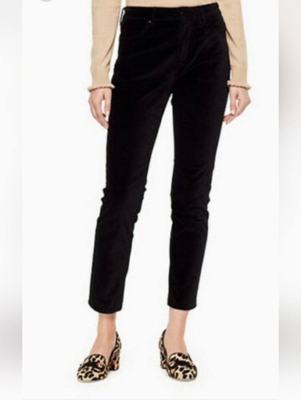 Size 31 kate spade Black Velvet Ankle Pants. Outstanding Conditipn!